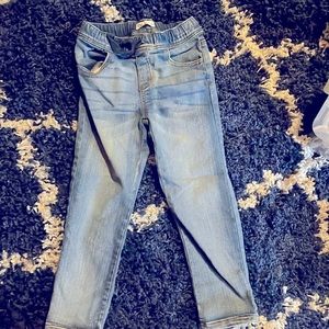 Epic threads light wash elastic waist straight leg jeans size 5